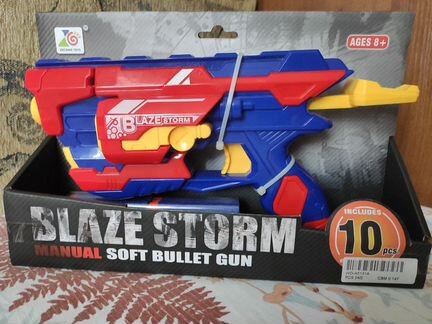 Бластер Blaze Storm, 10 мягких пуль