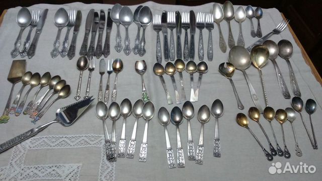 Ложки столовые и чайные, вилки СССР