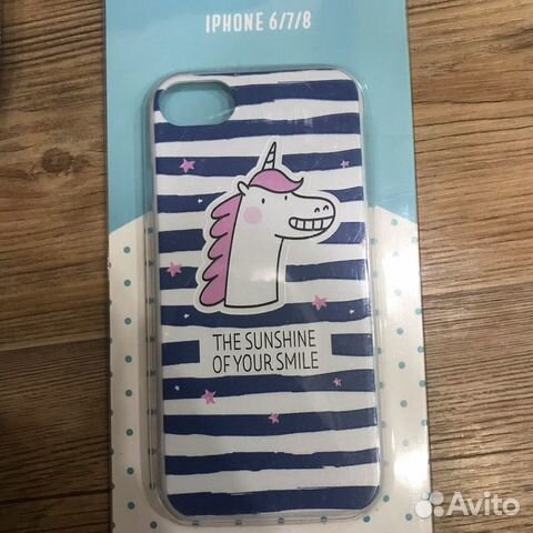 Чехол с единорогом на айфон 6/7/8