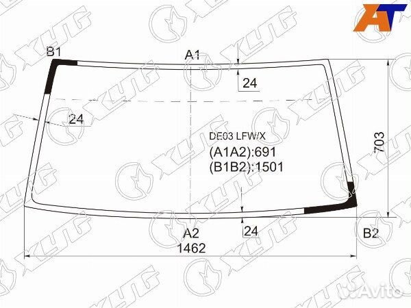 Стекло лобовое mitsubishi delica