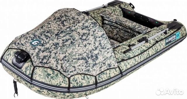 Надувная лодка gladiator B330AD AirDeck красно-чер