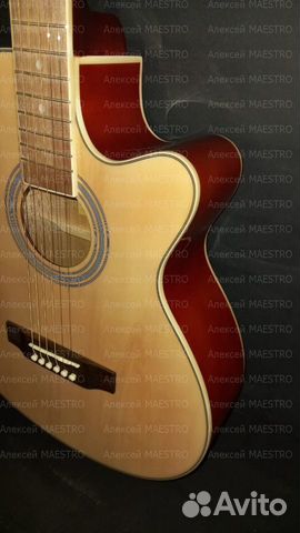 Эстрадная акустическая гитара с вырезом /Новая