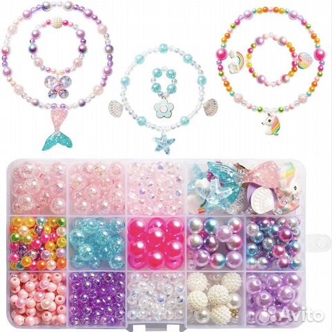 Детский набор для создания украшений из бисера