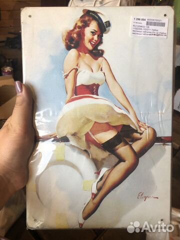Таблички металлические pin up girls