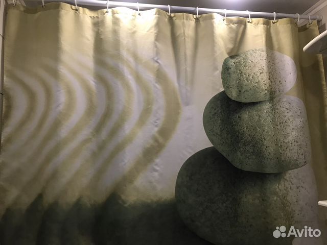 Штора для ванной тканевая