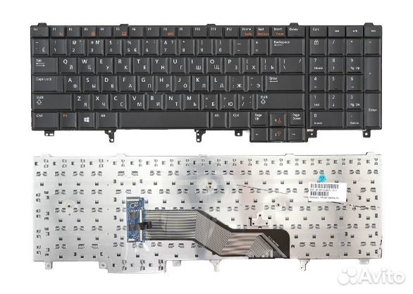 Клавиатура Dell E5520, E6520, M4600 без стика