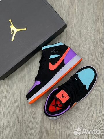 Nike Air Jordan 1 multicolor разноцветные