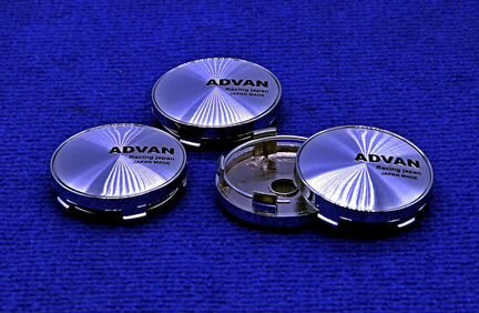 Комплект колпачков диска Advan Racing Japan хром
