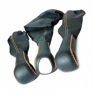 Рукоятки рычагов кпп и кр нива с чехлами, строчка