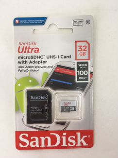 Карта памяти SanDisk Ultra 32GB UHS-I