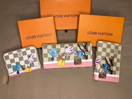 Обложка для паспорта Louis Vuitton птички