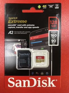 Карта памяти microSD Sandisk Extreme 128Gb