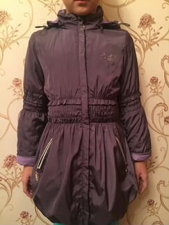 Плащ демисезонный фиолетовый