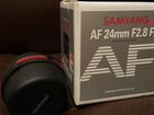 Samyang 24mm 2.8 sony e объявление продам