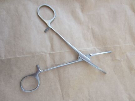 Зажим медицинский хирургический СССР, мал
