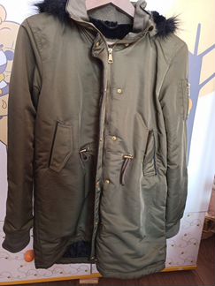 Парка HM, р. 42-44 цвет хаки