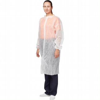 Халат одноразовый защитный на липучках