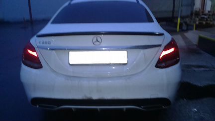Спойлер на крышку багажника mercedes w205
