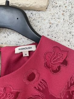 Платье manoush Xs - s, розовое, миди