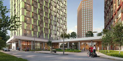 1-к апартаменты, 44.2 м², 12/21 эт.