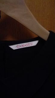 Прозрачная черная блузка Camaieu