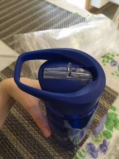 Бутылка для воды новая синяя