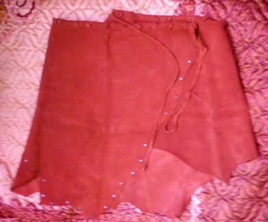 Юбка замшевая бохо-стиль