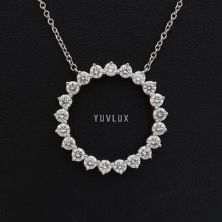 Золотая подвеска Tiffany 0.93 ct