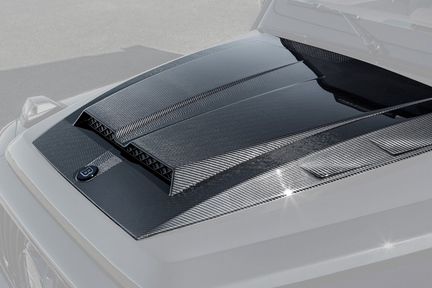 Накладка на капот, карбон (глянцевая)