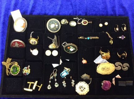 Брошка антикварная золото мельфиори Италия золот м