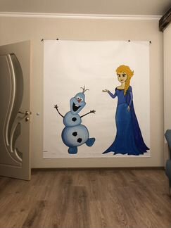 Баннер фотозона холодное сердце