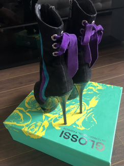 Сапоги замшевые