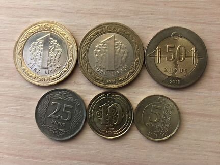Продам турецкие монеты