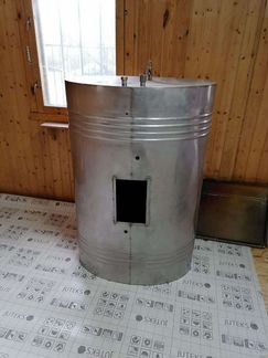 Бак из нержавейки на 300 литров. Кран, заливные от