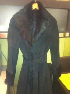 Пальто жен замша