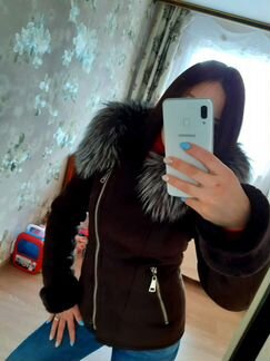 Дублёнка размер S-M