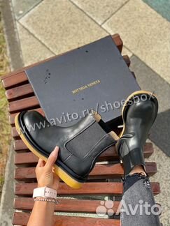 Ботинки боттега венета кожаные