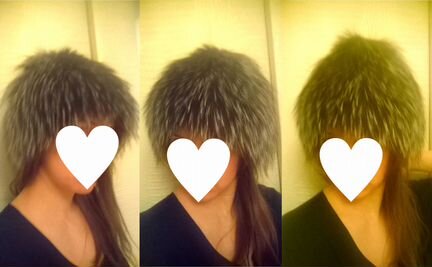 Новая шапка из вязанного меха