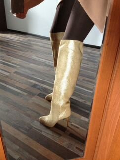 Сапоги замшевые