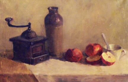 Натюрморт с яблоками