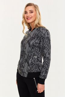 Женские спортивные костюмы серый с принтом (44-54)