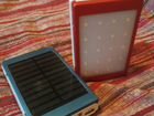 Внешний аккумулятор с солнечной подзарядкой и свет