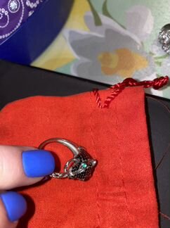 Кольцо серебро