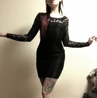 Платье черное