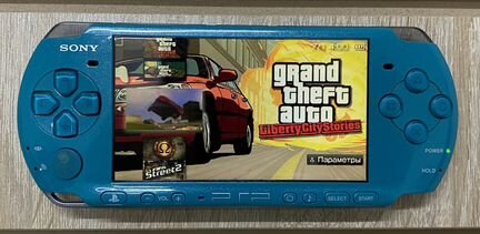 Sony psp 3008 бирюзовая, 300 игр, гарантия, достав
