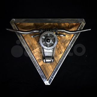 Скульптура из металла. Голова быка, техно арт