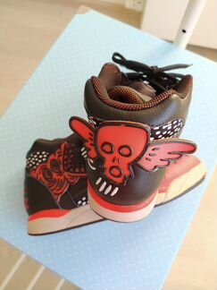 Черные кожаные кроссовки Reebok Pupm 37 р-р