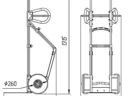 Двухколесная тележка чертежи