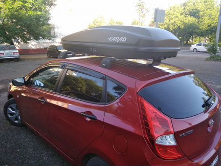 Автобокс farad crub №18 чёрный 180х78х40