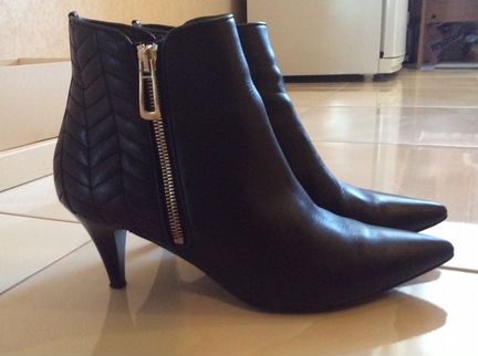 Черные осенние ботинки Hogl кожа натуральная